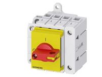 Siemens Lasttrennschalter Rot, Gelb 4polig 16mm² 63A 1 Schließer, 1 Öffner 690 V/AC 3LD34301TL13