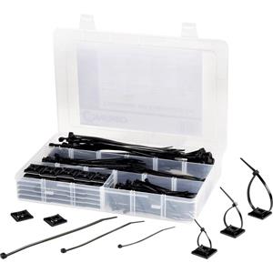 trucomponents TRU Components 1566622 EPR-350UV Kabelbinder-Sortiment 190mm 4.8mm Schwarz 1 Set S888551