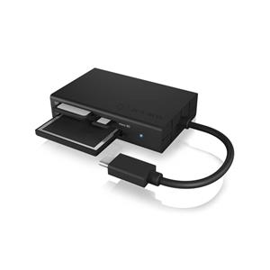 icybox ICY BOX IB-CR401-C3 USB 3.0 (3.1 Gen 1) Type-C Zwart geheugenkaartlezer