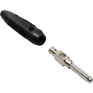 trucomponents TRU COMPONENTS Büschelstecker Stecker, gerade Stift-Ø: 4mm Schwarz 100St. X020761