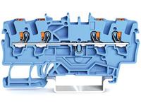 Wago Durchgangsklemme 4.20mm Push-In-Klemme Blau 100St.