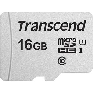 Transcend Premium 300S microSDHC-kaart 16 GB Class 10, UHS-I, UHS-Class 3 incl. SD-adapter