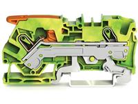 Wago Schutzleiterklemme 7.50mm Push-In-Klemme Grün, Gelb 25St.