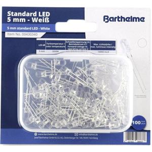Barthelme LED-assortiment Koud-wit Rond 5 mm 14000 mcd 35 Â° 20 mA 3 V