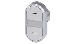 Siemens 3SU10503AB660AL0 3SU1050-3AB66-0AL0 Doppeldrucktaster (B x H) 29.9mm x 57.9mm IP66, IP67, IP
