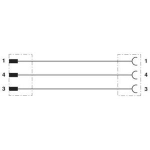 phoenixcontact Phoenix Contact 1693319 Sensor/actuator connector, geassembleerd M8 Aantal polen: 3 Stekker, recht, Bus, recht 5.00 m 1 stuk(s)