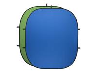 Vouwbare achtergrond Walimex (l x b) 2000 mm x 2300 mm Blauw, Groen