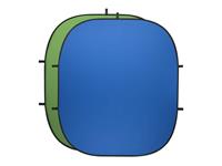 walimex pro Falthintergrund 200x230cm grün/blau