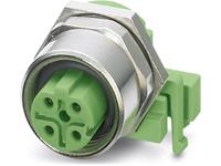 phoenixcontact Sensor-/Aktor-Einbausteckverbinder M12 Buchse, Einbau Polzahl: 4 10St.