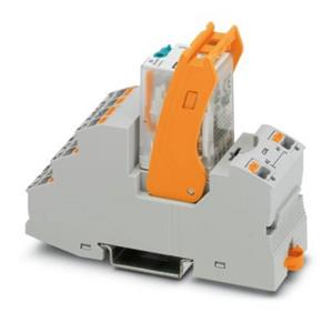Phoenix Contact - RIF-2-RPT-LDP-24DC/4X21 AU Relaismodule 10 stuks Nominale spanning: 24 V/DC Schakelstroom (max.): 50 mA 4x wisselcontact