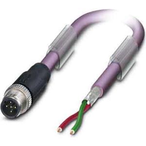 Phoenix Contact - 1507243 Sensor-/actor-data connector, geassembleerd M12 Stekker, recht 2 m Aantal polen: 2 1 stuks