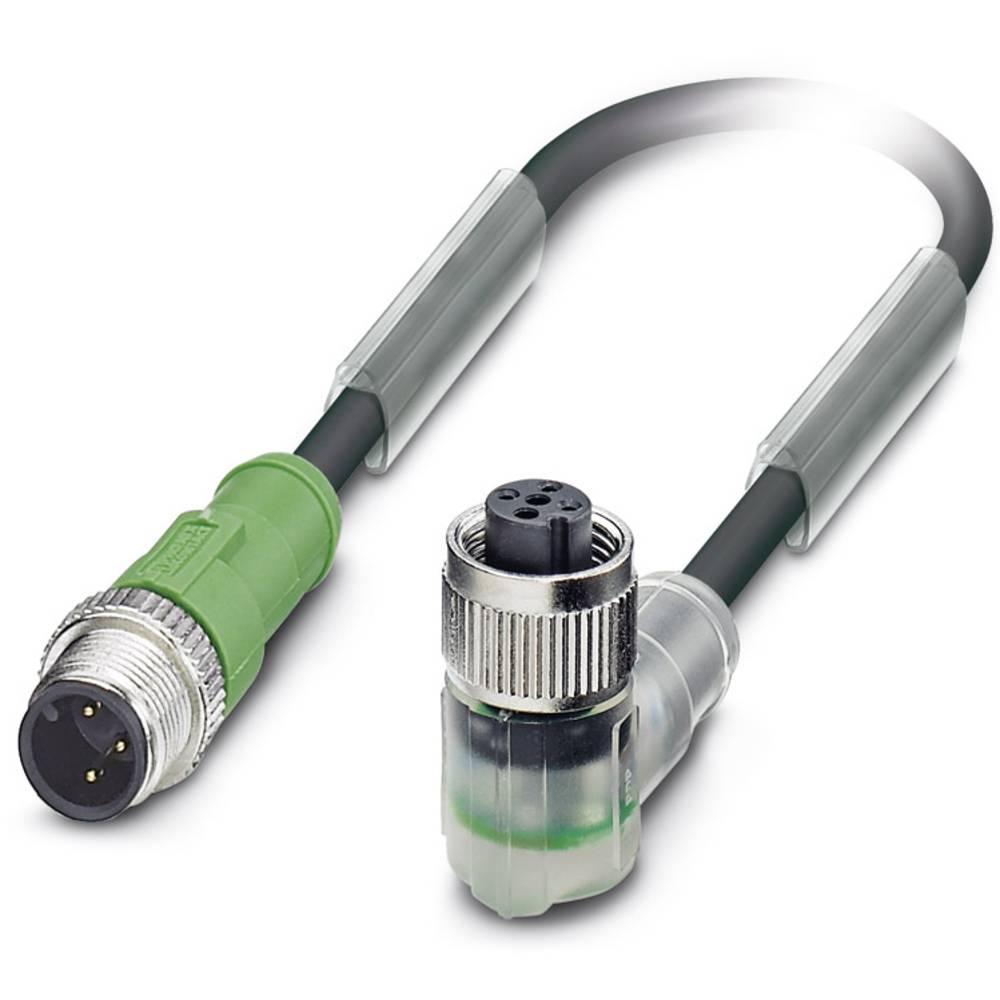 phoenixcontact Sensor-/Aktor-Steckverbinder, konfektioniert M12 Stecker, gerade, Buchse, ge