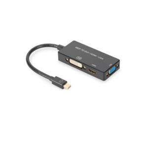 Digitus AV Converter AK-340419-002-S [Mini-displayport - HDMI, DVI, VGA] 3840 x 2160 pix