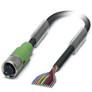 phoenixcontact Phoenix Contact 1554869 Sensor/actuator connector, geassembleerd M12 Aantal polen: 12 Bus, recht 3.00 m 1 stuk(s)