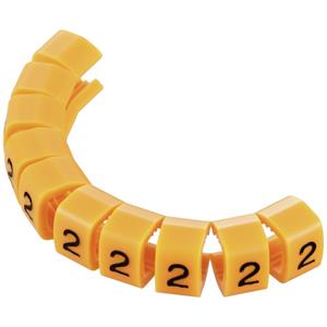 Trucomponents TRU COMPONENTS 1593424 TC-MB2/2203 Markeerclip Opdruk 2 Buitendiameter 4 tot 5.10 mm