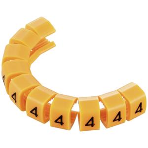 Trucomponents TRU COMPONENTS 1593426 TC-MB2/4203 Markeerclip Opdruk 4 Buitendiameter 4 tot 5.10 mm