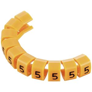 Trucomponents TRU COMPONENTS 1593427 TC-MB2/5203 Markeerclip Opdruk 5 Buitendiameter 4 tot 5.10 mm