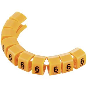 Trucomponents TRU COMPONENTS 1593428 TC-MB2/6203 Markeerclip Opdruk 6 Buitendiameter 4 tot 5.10 mm