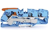 Wago Durchgangsklemme 12mm Push-In-Klemme Blau 20St.