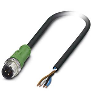 Phoenix Contact - 1415588 Sensor-/actor connector, geassembleerd M12 Stekker, recht 2 m Aantal polen: 4 1 stuks