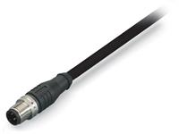 Wago Sensor-/Aktor-Steckverbinder, konfektioniert M12 Stecker, gerade 10.00m Polzah