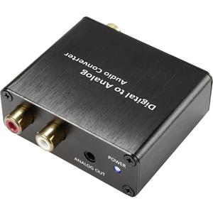 Audio Converter [Toslink, Digitale cinch - Cinch, Jackplug] Unidirectioneel (uni) SpeaKa Professional SP-DAC-TK/CK