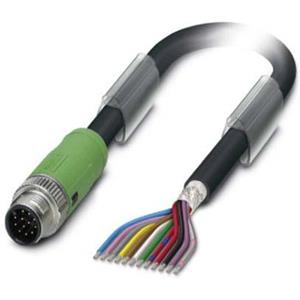 Phoenix Contact - 1430048 Sensor-/actor connector, geassembleerd M12 Stekker, recht 1.50 m Aantal polen: 12 1 stuks