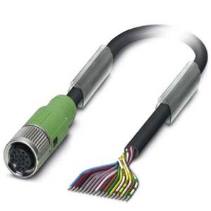 phoenixcontact Phoenix Contact 1430776 Sensor/actuator connector, geassembleerd M12 Aantal polen: 17 Bus, recht 1.50 m 1 stuk(s)