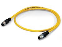 Wago Sensor-/Aktor-Datensteckverbinder, konfektioniert M12 Stecker, gerade, Buchse,
