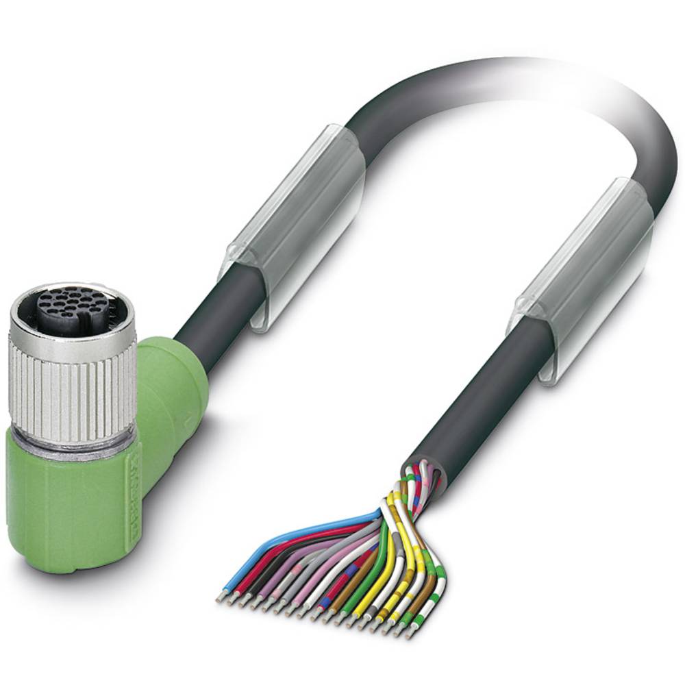 phoenixcontact Phoenix Contact 1430815 Sensor/actuator connector, geassembleerd M12 Aantal polen: 17 Bus, haaks 1.50 m 1 stuk(s)