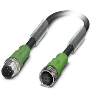 phoenixcontact Phoenix Contact 1509539 Sensor/actuator connector, geassembleerd M12 Aantal polen: 4 Stekker, recht, Bus, recht 0.50 m 1 stuk(s)