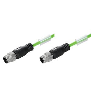 Weidmüller 1296800500 Sensor/actuator dataconnector, geassembleerd M12 Aantal polen: 4 Stekker, recht 5.00 m 1 stuk(s)