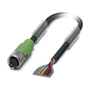 phoenixcontact Phoenix Contact 1430637 Sensor/actuator connector, geassembleerd M12 Aantal polen: 12 Bus, recht 5.00 m 1 stuk(s)