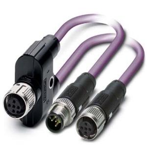 phoenixcontact Phoenix Contact 1436013 Sensor/actuator dataconnector, geassembleerd M12 Aantal polen: 5 Adapter, Y-vorm 30.00 cm 1 stuk(s)