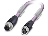 phoenixcontact Sensor-/Aktor-Datensteckverbinder, konfektioniert M12 Stecker, gerade, Buchs