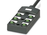 Phoenix Contact - Passieve sensor/actorbox M12-verdeler met kunstof schroefdraad SACB-6/ 6-L- 5,0PUR SCO P 1452631  1 stuks