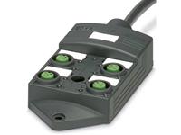 Phoenix Contact - Passieve sensor/actorbox M12-verdeler met kunstof schroefdraad SACB-4/ 4-L-10,0PUR SCO P 1452589  1 stuks
