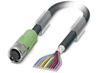 phoenixcontact Sensor-/Aktor-Steckverbinder, konfektioniert M12 Buchse, gerade 5.00m Polzah
