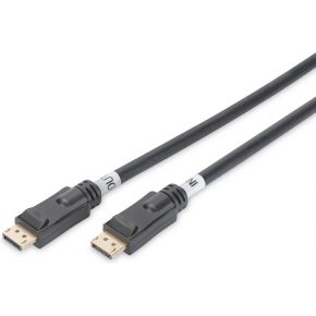 DisplayPort Kabel Digitus AK-340105-150-S [1x DisplayPort stekker - 1x DisplayPort stekker] 15 m Zwart