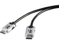 PremiumHDMI 4K/Ultra-HD Aansluitkabel[1x HDMI-stekker - 1x HDMI-stekker]1.5 mZwartSpeaKa Professional