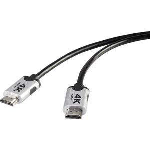 PremiumHDMI 4K/Ultra-HD Aansluitkabel[1x HDMI-stekker - 1x HDMI-stekker]2 mZwartSpeaKa Professional