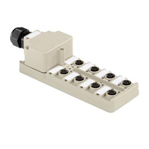 Weidmüllerlerlerlerlerlerlerlerlerlerlerlerlerlerlerlerlerlerlerlerlerlerlerlerlerlerlerlerlerlerler SAI-8-M 5P M12 NPN ECO 1892080005 Passieve sensor/actorbox M12-verdeler met metalen schroefdra