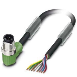 phoenixcontact Phoenix Contact 1522545 Sensor/actuator connector, geassembleerd M12 Aantal polen: 8 Stekker, haaks 1.50 m 1 stuk(s)