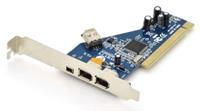 PCI kaart - 3x Firewire 400 - Digitus