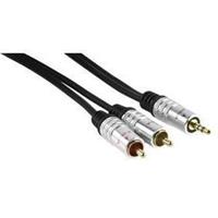 Velleman Stereo Audiokabel 3.5 mm Male - 2x RCA Male 2.50 m Donkergrijs