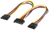 Goobay PC Y-Power supply cable SATA jack > 2x SATA plug - 