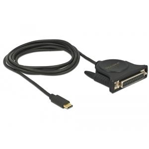 Delock Adapter USB Type-C 2.0 male > 1 x Parallel DB25 fe