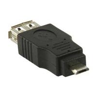 Valueline USB Micro B mannelijk - USB A vrouwelijk Adapter