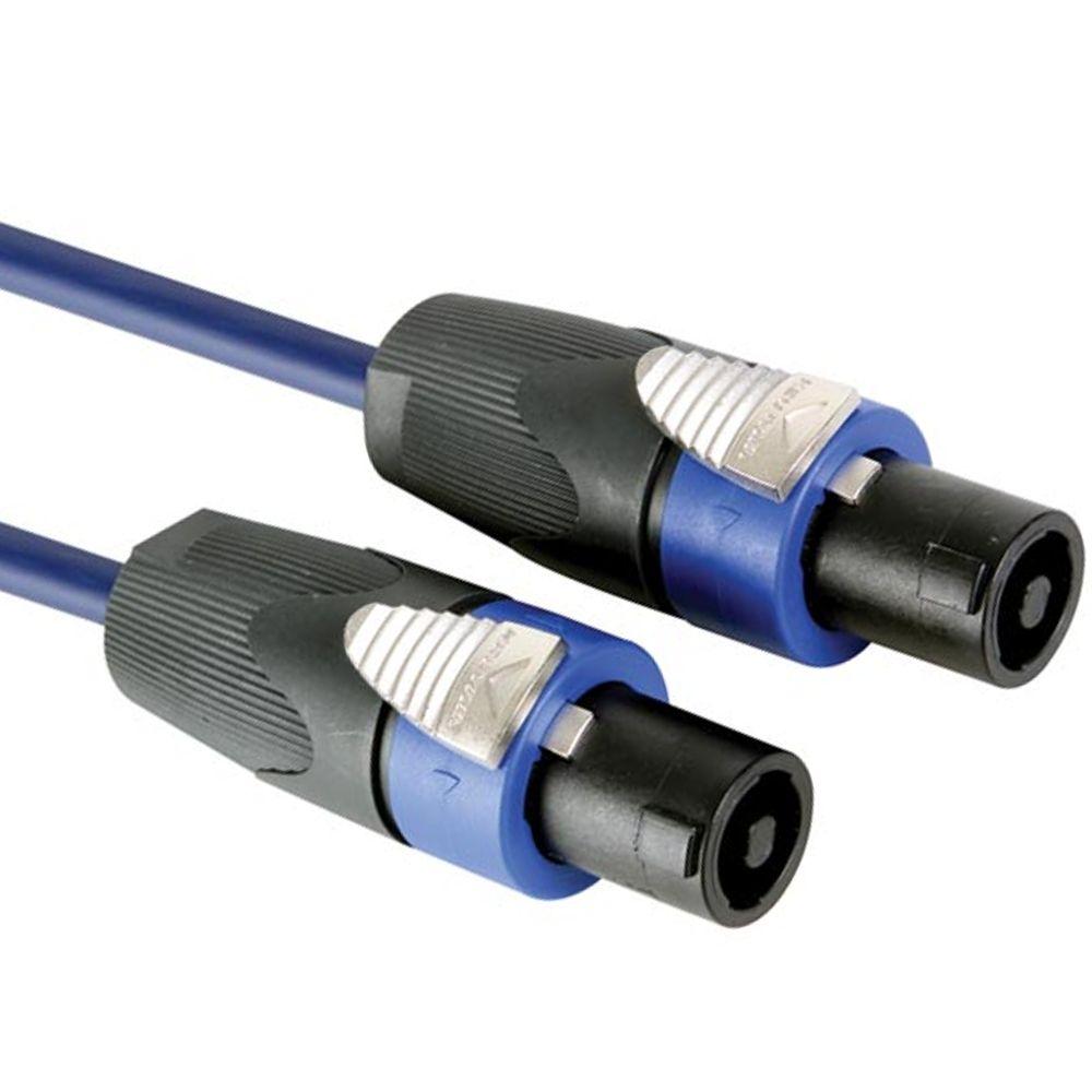 HQ Power NEUTRIK SPEAKON 4P MANNELIJK NAAR 4P MANNELIJK - BLAUW - 5m
