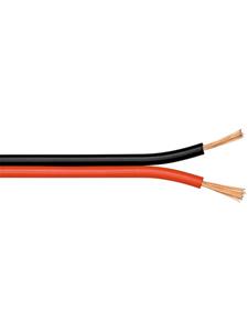 Goobay Lautsprecher-Kabel rot/schwarz CCA<br>10 m Rolle, Kabeldurchmesser 2 x